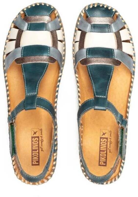 Pikolinos Flat Sandals Blauw Dames