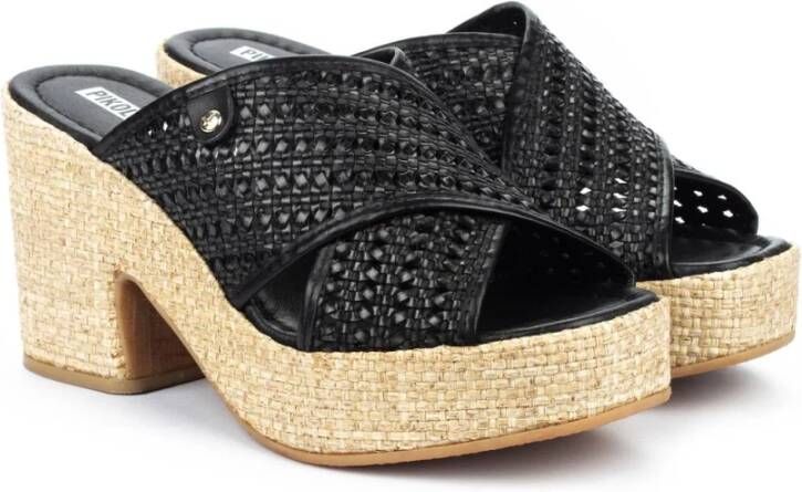 Pikolinos Flat Sandals Zwart Dames