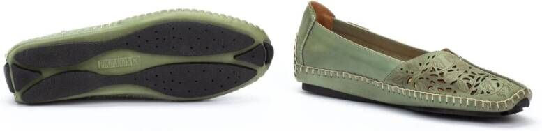 Pikolinos Geperforeerde zomerloafer Bruin Brown Dames