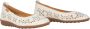 Pikolinos Off White Geperforeerde Dames Ballerina Beige Dames - Thumbnail 4