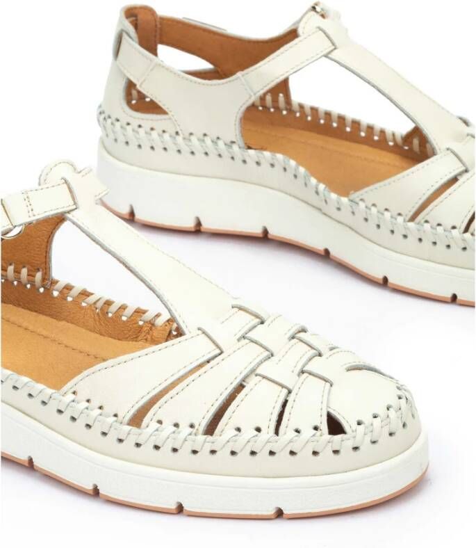 Pikolinos Off White Leren Damesandaal White Dames