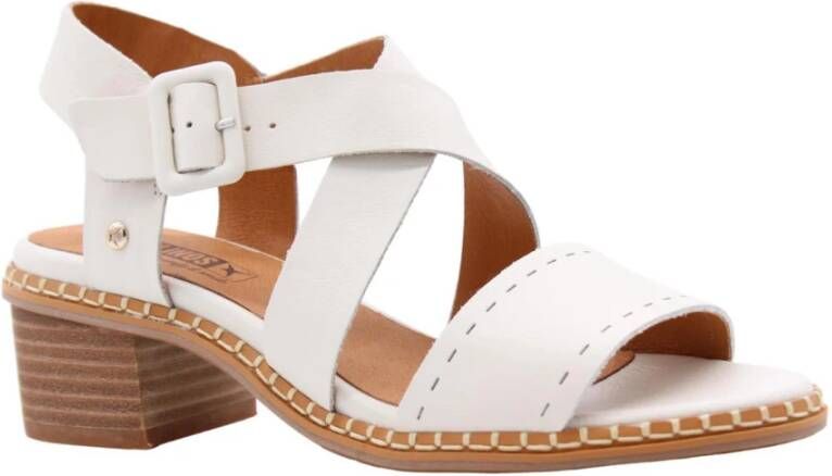 Pikolinos Hoge hak sandalen voor vrouwen White Dames