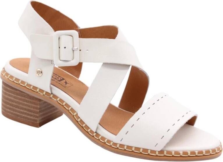 Pikolinos Hoge hak sandalen voor vrouwen White Dames