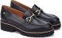 Pikolinos Zwarte Leren Loafers Black Dames - Thumbnail 4