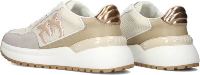 pinko Beige GEM 07 Sneakers voor dames Beige Dames