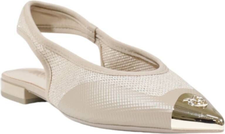 pinko Beige Instap Sandalen met Gesp Beige Dames