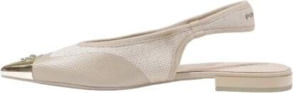 pinko Beige Instap Sandalen met Gesp Beige Dames