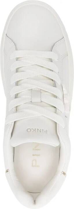 pinko Chunky Sole Lace-Up Sneakers White Dames