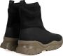 Pinko Moss Trek Boot Pelle Gommata+Neoprene Zwart Dames - Thumbnail 9