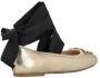 Pinko Gelamineerde leren ballerina schoenen met verwijderbare linten Yellow Dames - Thumbnail 4