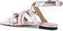 Pinko Gelamineerde leren sandalen met verstelbare bandjes Gray Dames - Thumbnail 3