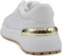 Pinko Kalfsleer Sneaker Gem 01 White Dames - Thumbnail 3