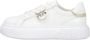 Pinko Leren Sneaker met Polyurethaan Samenstelling White Dames - Thumbnail 15