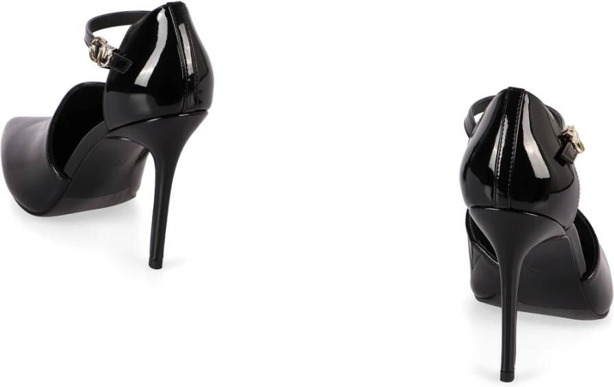 pinko Lakleren Puntige Neus Stiletto Pumps Black Dames