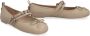 Pinko Leren balletflats met strikdetail Beige Dames - Thumbnail 2