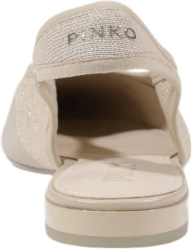 pinko Leren Dames Sandalen Lente Zomer Collectie Beige Dames