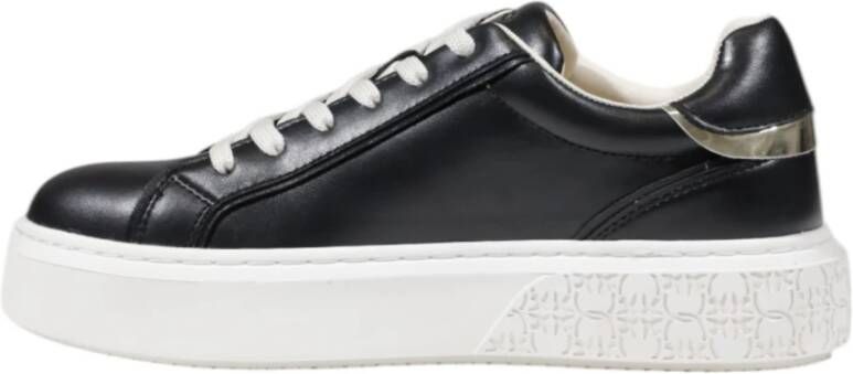 pinko Leren Damessneakers Lente Zomer Collectie Black Dames