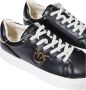 Pinko Leren Sneaker met Polyurethaan Stijl Ss0003P014Zi8 Black Dames - Thumbnail 11