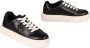 Pinko Leren lage sneakers Black Dames - Thumbnail 2