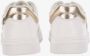 Pinko Leren Love Birds Sneakers Wit Goud White Dames - Thumbnail 4