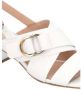 Pinko Leren sandaal met gouden hak White Dames - Thumbnail 4