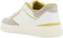 Pinko Leren sneakers met limedetails voor vrouwen White Dames - Thumbnail 3