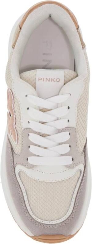 Pinko Love Birds Leren Sneakers Multicolor Dames