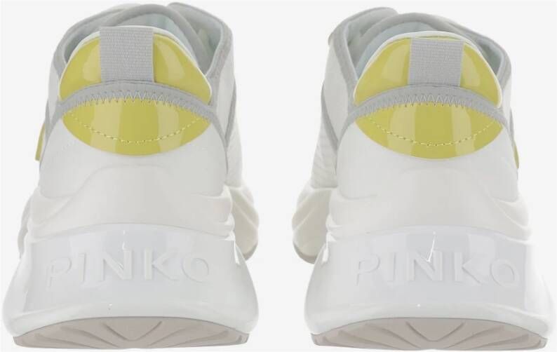 pinko Love Birds Sneakers Wit Geel White Dames