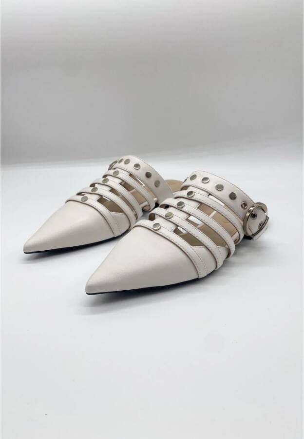 pinko Nappa Sabot Schoenen White Dames