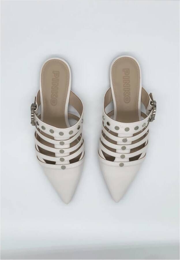 pinko Nappa Sabot Schoenen White Dames