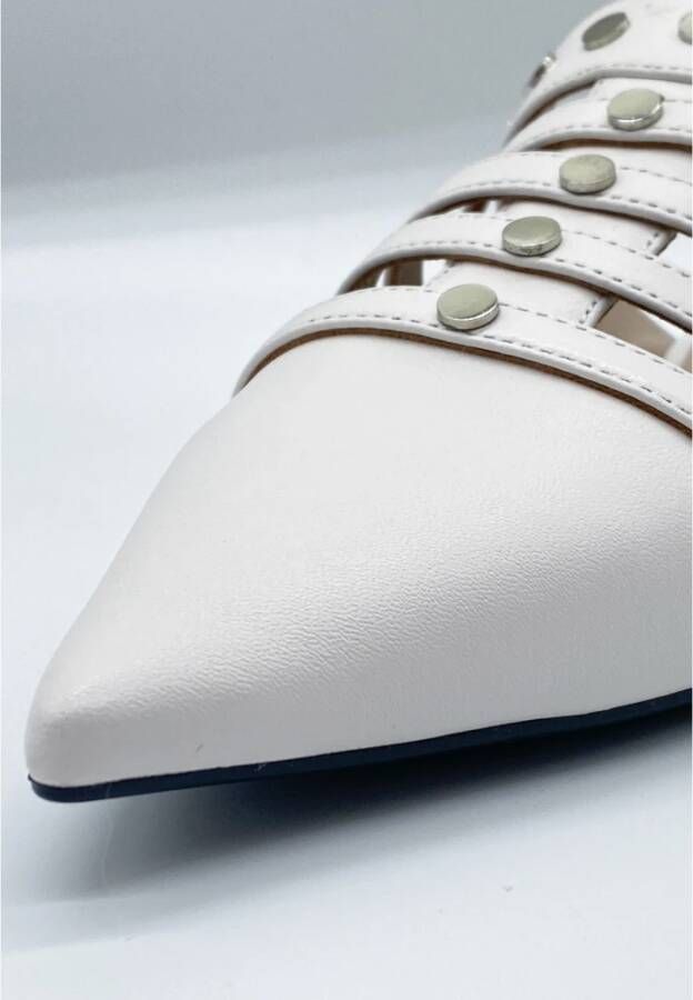 pinko Nappa Sabot Schoenen White Dames