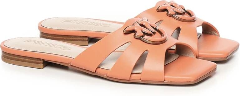 pinko Oranje Sandalen met Strappy Love Birds Orange Dames