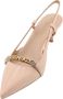 Pinko Platte schoenen met elastische tailleband en metalen logo Beige Dames - Thumbnail 2