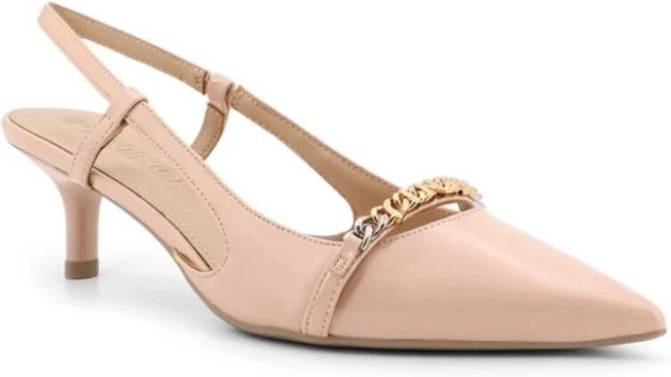 pinko Platte schoenen met elastische tailleband en metalen logo Beige Dames