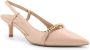 Pinko Platte schoenen met elastische tailleband en metalen logo Beige Dames - Thumbnail 3