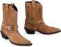 Pinko Puntige Neus Westernlaarzen met Enkelband Brown Dames - Thumbnail 2