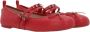 Pinko Rode platte schoenen van geitenleer Red Dames - Thumbnail 2