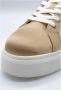 Pinko Sneaker in Satin Corda Stijl Beige Dames - Thumbnail 3