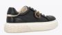 Pinko Leren Sneaker met Polyurethaan Stijl Ss0003P014Zi8 Black Dames - Thumbnail 9