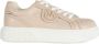 Pinko Sneakers van geperst leer met Love Birds Beige Dames - Thumbnail 3