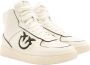 Pinko Nancy basketball hi sneaker veal leather Wit Dames - Thumbnail 2