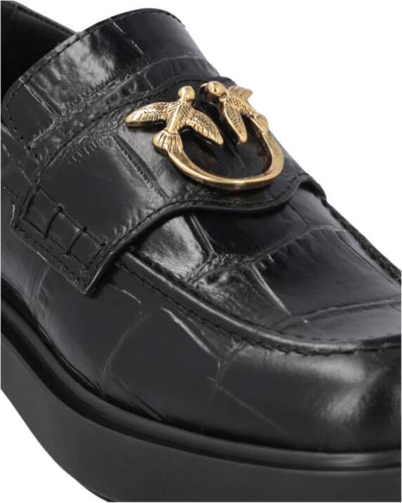 pinko Stijlvolle Loafers voor Mannen Black Dames