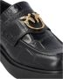 Pinko Zwarte Croco Print Mocassin Schoenen Black Dames - Thumbnail 5