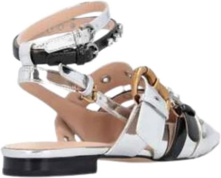 pinko Stijlvolle Sandalen voor Vrouwen Gray Dames