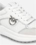 Pinko Witte Leren Sneakers Lente Zomer Collectie White Dames - Thumbnail 12