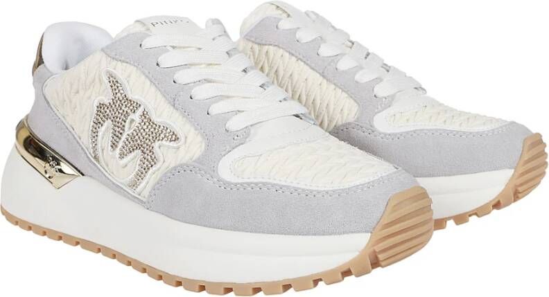 pinko Stijlvolle Sneakers voor Vrouwen Gray Dames