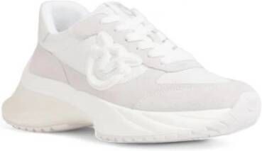 pinko Stof en Suède Sneakers White Dames