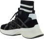 Pinko Stretch Sok Sneakers met Geborduurd Logo Black Dames - Thumbnail 3