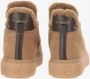 Pinko Suede Enkellaars met Metallic Logo Beige Dames - Thumbnail 3