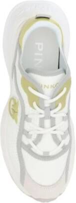 pinko Wave Toe Sneakers met Gestructureerde Zool White Dames